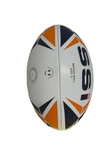 Ballon de rugby de haute qualité Taille-5 Logo personnalisé Caoutchouc solide et durable avec une excellente prise en main Meilleur prix - Product Image 4