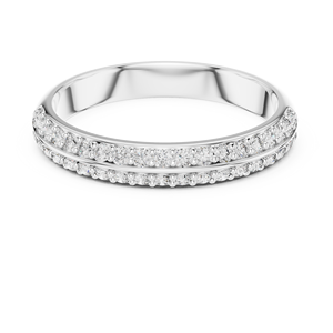 Anillo Clásico de Diamantes Cultivados en Laboratorio, Corte Redondo, Oro Rosa Sólido de 18 Quilates, Chapado en Rodio, para Compromiso, Fiesta, Boda, Uso Diario, para Mujer - Product Image 5