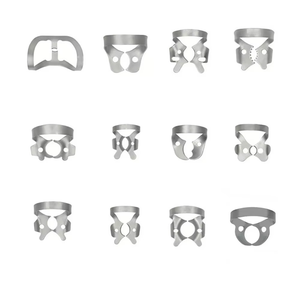 Oral Care Set 12Pc Manual Stainless Steel Endodontic Dentistry Tools Including Dental Barrier <b>Clip</b> Frame Holder Rubber Dam CE - Product Image 4