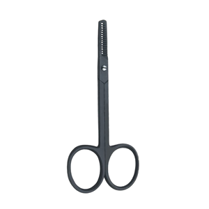 Nouvelles Ciseaux à Sourcils Droits en Acier Inoxydable Finition Noire, Coupe-Précision, Ciseaux de Manucure pour Droitiers, Durables - Product Image 1