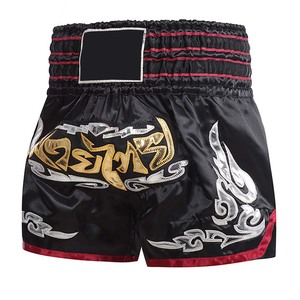 Pantalones Cortos Clásicos de MMA y Boxeo, Sublimados, para Entrenamiento Cruzado, Ropa de Lucha para Muay Thai, Conjunto de Artes Marciales de Poliéster Bordado - Product Image 1