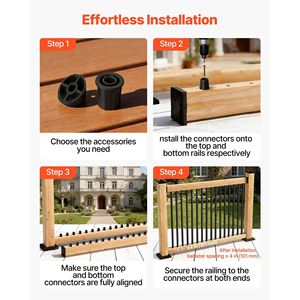 Confezione da 125 Balaustre in Alluminio da 36 Pollici, Diametro 3/4 Pollici, Perni Cavi in Metallo per Ringhiere e Corrimano - Product Image 5