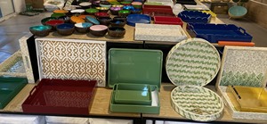 Articles en laque Plateau à bijoux Plateaux décoratifs pour bijoux Plateau de toilette en laque personnalisé de luxe Comptoir de table fait à la main vietnam - Product Image 2