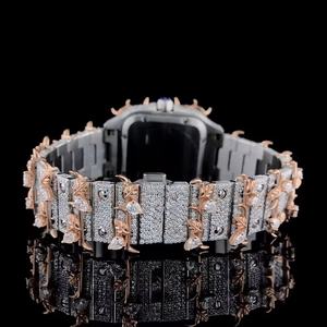 นาฬิกาแฟชั่นระดับพรีเมียม ดีไซน์เพชรโมอิสซาไนต์ หน้าปัดกระจก เหมาะสำหรับงานแต่งงานและสวมใส่ในชีวิตประจำวัน - Product Image 5