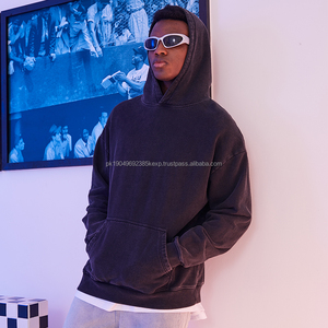 Sudadera con capucha de hombre de peso pesado de streetwear en blanco ropa personalizada logotipo sudaderas con capucha de hombre de gran tamaño - Product Image 1