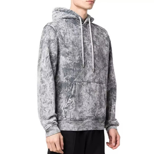 Sudadera con Capucha de Algodón Premium, Corte Oversize, Estilo Urbano Desgastado, Ropa de Moda, Sudadera con Capucha Desgastada de Marca Privada - Product Image 3