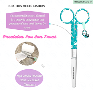 Ciseaux Mayo à motif de patte de 5 pouces, ciseaux chirurgicaux en acier inoxydable, nouvel emballage premium - Product Image 6