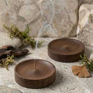 Hand Crafted Personalized Wooden Incense Holder, Custom Engraved Ash Catcher, Minimalist Meditation & Home Decoration - Product Image 5