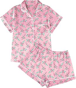 Pyjamas d'extérieur élégants pour femmes 100 % coton respirant, imprimés et résistants à la décoloration, pour le printemps et l'été – Vêtements de nuit pour femmes à prix abordable - Product Image 4
