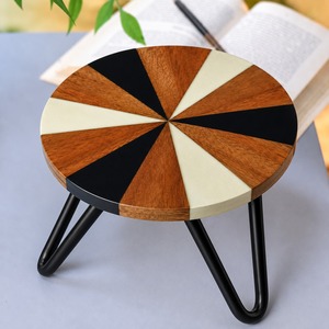 Support à gâteau en bois et en fer de qualité supérieure, nouveau style, pour la présentation de cupcakes, vitrine de boulangerie et traiteur d'événements - Product Image 5