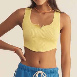 Nuevo Top Deportivo sin Mangas para Mujer, Diseño Elegante, Transpirable, Tejido Básico, Estilo Casual - Product Image 3