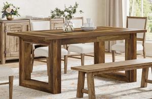 Mesa de Comedor Moderna de Teca de Gran Tamaño, Mesa de Comedor de Madera con Seis Sillas, Juegos de Comedor Nórdicos para Muebles de Restaurante y Hotel - Product Image 6