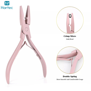 Pince à micro-anneaux de haute qualité pour extensions capillaires, outils professionnels à double poignée en caoutchouc pour une utilisation facile - Product Image 3