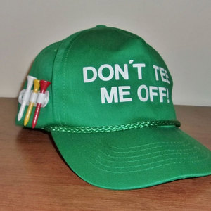 Gorra de golf divertida personalizada con soporte para tee, gorra de golf novedosa con cuerda trenzada, gorra de golf vintage verde de 5 paneles con cierre a presión - Product Image 2