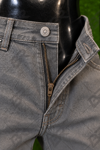 Pantalones Vaqueros Grises para Hombre, Estilo Vintage, Ligeros, Transpirables, de Pierna Recta, con Bordado, para Uso Diario Informal - Product Image 2