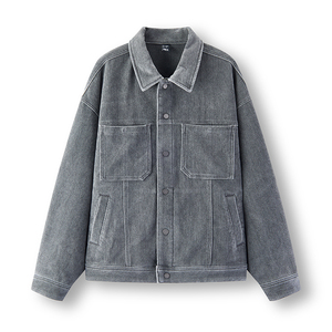 GURUNA-Z-INDUSTRY <b>Top</b> Fashion <b>Men's</b> Denim Jacket New Latest Hot Selling Fancy Casual Classic Elasticity Hooded Windproof - Product Image 1
