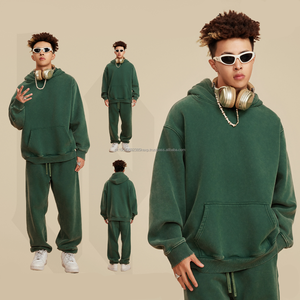 Vente en gros de pull streetwear personnalisé de haute qualité pulls molletonnés sweat à capuche vintage délavé sweat à capuche pour hommes - Product Image 3