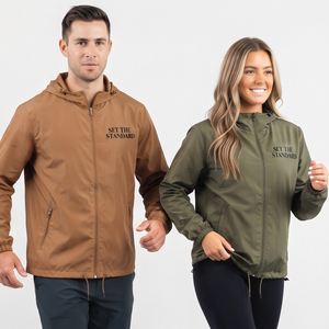 Custom Logo Windbreaker <b>Jacket</b> Men Women Lightweight Waterproof Outdoor <b>Jacket</b> 100% Nylon <b>Rain</b> Water Resistance <b>Hood</b> <b>Jackets</b> - Product Image 3