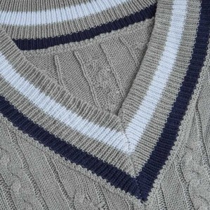 Varsity College Style Knit Sweater Thick Warm Winter Pullover <b>Top</b> - High Quality Soft Ladies Cold Weather Jumper 2026 breathable - Product Image 3