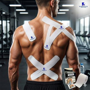 KStar Kinesiology <b>Tape</b> 5cm X 5m White Elastic Muscle Support <b>Tape</b> For Pain Relief And Sports <b>Injury</b> Recovery Product <b>Tape</b> - Product Image 3