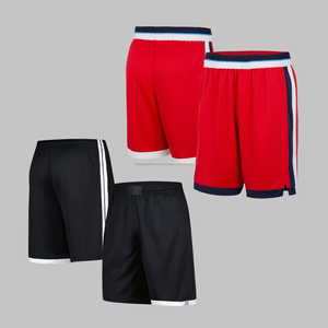Short de basket-ball en maille respirante pour homme, décoration d'été anti-rides Hip Hop, sublimation, séchage rapide, taille élastique, logo bas, quantité minimale de commande - Product Image 1