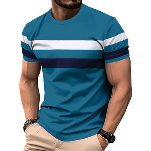 T-shirt en coton surdimensionné pour homme, manches courtes, vêtements d'extérieur, logo personnalisé, respirant, streetwear décontracté, t-shirts d'été pour homme, vente en gros - Product Image 4