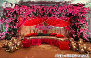 Boda marroquí señoras Sangeet Configuración de escenario boda árabe Sangeet noche escenario musulmán boda Heena fiesta evento decoración EE. UU. - Product Image 3
