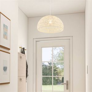 Lampada a Sospensione in Rattan Stile Rustico Moderno di Lusso, Regolabile in Altezza - Product Image 4