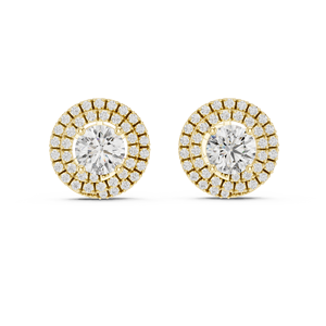 Pendientes de Diamantes Cultivados en Laboratorio, Chapados en Rodio, Estilo Vintage, Oro Rosa, Corte Brillante, Color E, Certificados por IGI, de Lujo, para Mujer, para Boda - Product Image 4