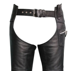 Chaps d'équitation authentiques en cuir de vachette pour hommes, protection des jambes, artisanat durable, aspect vintage délavé, personnalisables - Product Image 5