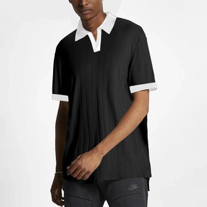 Polo de Algodón 100% Premium para Hombre, Color Sólido Oscuro, Cómodo, Transpirable, Informal, Uniforme, Fresco, Estilo Americano, Verano - Product Image 1