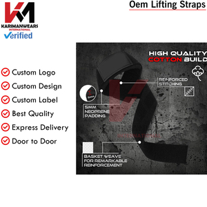 Elite Weightlifting Straps Men Women Gym Wrist Support Deadlift Powerlifting <b>Training</b> OEM Supplier - Product Image 4