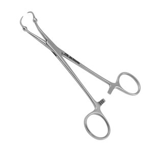 Pinzas de acero Roeder para huesos pequeños con pinza perforadora, utilizadas para sujetar toallas, paños quirúrgicos y tejidos. - Product Image 6