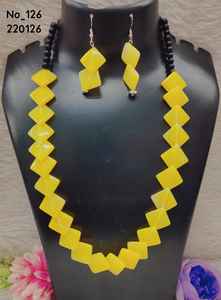 Collar de Cuentas de Aleación Hecho a Mano, Diseño Geométrico Grueso y Moderno, Joyería de Declaración para Regalo - Product Image 4