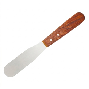 Espátula Dental de Acero Inoxidable Pulido con Mango de Madera Natural, Instrumento Manual para Preparación Dental de Laboratorio - Product Image 5