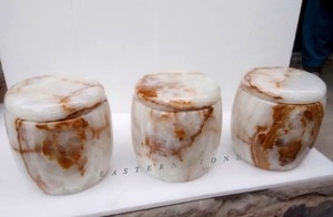 Urna Funeraria de Mármol Natural para Cenizas de Adultos, Recuerdo Conmemorativo Hecho a Mano, Elegante Urna Decorativa de Piedra - Product Image 3