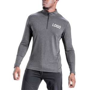 Chemise de golf à col montant et fermeture éclair pour hommes, veste à manches longues, automne, pull léger avec 14 chemises à fermeture éclair - Product Image 1