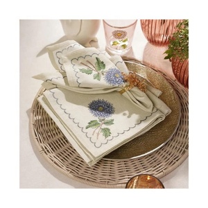 Mantel de Lino 100% Algodón Premium con Servilletas para Cena, Vajilla Sostenible para Hotel, Venta al por Mayor, OEM, ODM - Product Image 4