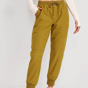 Pantalon de survêtement respirant à poignets élastiques et cordon de serrage ajustable à la taille, parfait pour l'entraînement, la randonnée, les voyages, les tenues décontractées, pour femme - Product Image 1