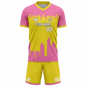 ผู้ผลิตชุดฟุตบอลแบบซับลิเมชั่นตามสั่ง ขายส่งเสื้อฟุตบอล กางเกงขาสั้น ชุดทีม ผู้ผลิต OEM พร้อมบริการพิมพ์โลโก้ - Product Image 4