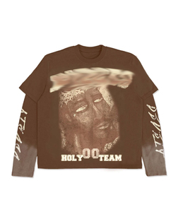 T-shirt sans manches rouge pour homme, coupe classique, avec motif photo imprimé sur le devant, lettres réfléchissantes, streetwear, col rond, en coton tricoté - Product Image 2