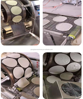 Empileur Chapati faisant la machine robotisée à roti Enjera Yufka Mini Pancakes Machine 50 Corn Tortilla Press Machine à pain Industrie des crêpes