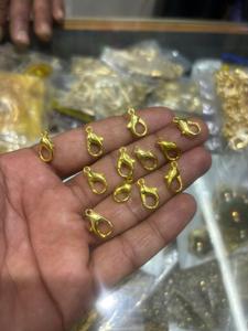 HARI OM CREATIONS ตัวล็อกแบบก้ามปูชุบเงิน 925 ทำจากโลหะผสมสังกะสี พร้อมห่วงหมุนสำหรับพวงกุญแจ อุปกรณ์ทำเครื่องประดับ ขายส่งจำนวนมาก - Product Image 3