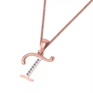 Pendentif en or et diamant de luxe pour femmes, bijoux fins et légers, pour fête, mariage, anniversaire, cadeau au design élégant - Product Image 2