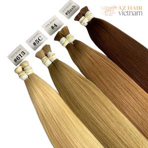 Prix usine 100% extensions de cheveux vietnamiens bruts un donneur unique en vrac cheveux humains non transformés paquets de cheveux vierges droits - Product Image 2