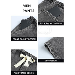 Jean baggy léger 100 % coton pour homme, taille mi-haute, haute qualité, prix raisonnable, nouveau style, vente chaude - Product Image 6