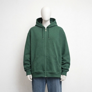 Sudadera con Cremallera Personalizada para Hombre, Calidad Premium, Forro Polar con Cremallera Completa, Bordado de Logotipo Personalizado, Servicio OEM ODM de Marca Privada - Product Image 1