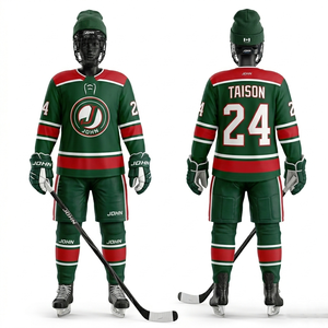 Ensemble de maillots de hockey sur glace pour femmes de qualité supérieure, tissu polyester à séchage rapide 260 GSM, panneaux marron, orange et blanc, logo personnalisé en twill - Product Image 3