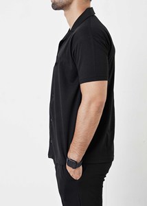 New Design Aesthetic Men Black Shirt + Slim <b>Pant</b> Tracksuit Breathable Wholesale Price Minimalist Men Co-ord Set Made In Pakistan - Product Image 2