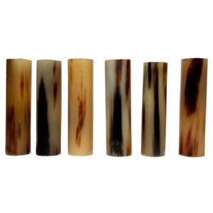 Rollo de Cuerno de Búfalo Auténtico para Fabricación de Mangos de Cuchillos, Sellos y Estampillas, con Técnica de Pulido y Punta de Cuerno Colorida - Product Image 4
